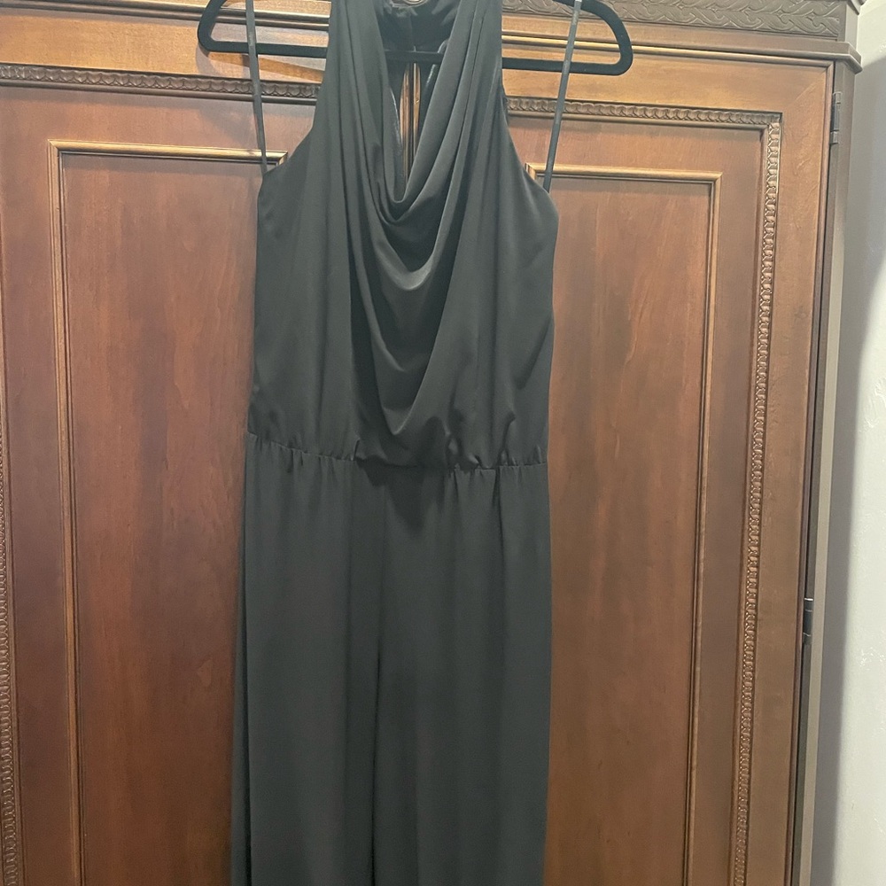 Laundry By Shelli Segal Black Satin Dress